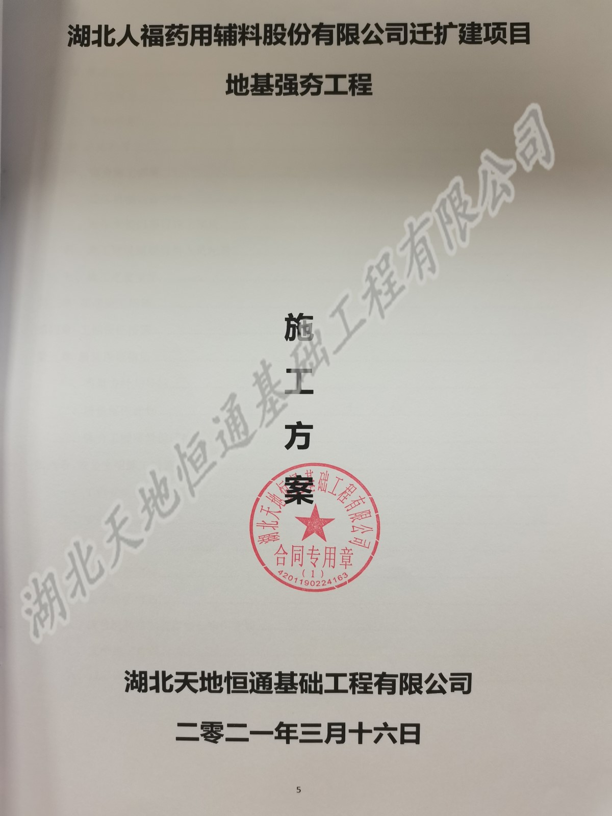 湖北人福药用辅料股份有限公司迁扩建项目【恒通强夯承建】(图3)